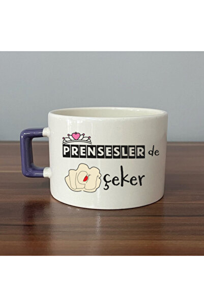 Kırtasiye Ofisi Princesses De Nah Checkered Purple Handle Square Humorous Gif...