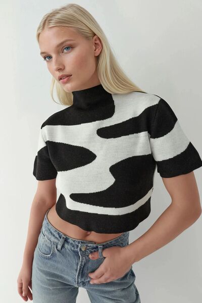 Hiccup Πλεκτό μπλουζάκι με αφηρημένο σχέδιο