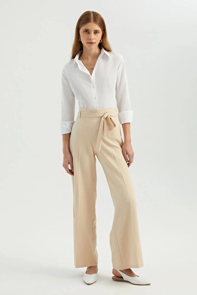 Hiccup High-waisted, wide-leg pants with belt