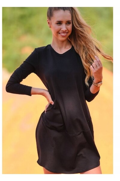 Awama InfiniteYou Dress, Cotton/Lycra, Black, L/XL