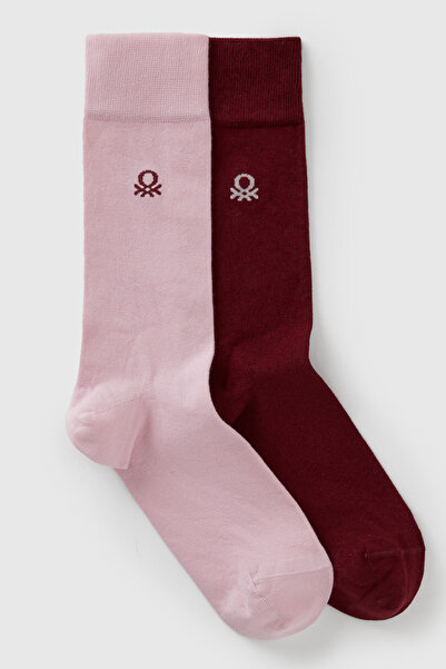 United Colors of Benetton Mix Unisex U_Cotton Blend Logo Detailed 2-Piece Lon...