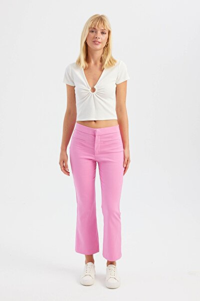 Hiccup Κοντομάνικο τοπ με λεπτομέρεια ρουζέ και λαιμόκοψη V