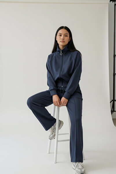 LİNALP طقم بدلة رياضية نسائية بسحّاب من مودال |   قصّة مريحة وسهلة الاستخدام ...