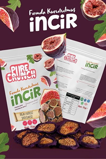 Pure Crunch Fırın Kurutma İncir - Dilimlenmiş (35 gr)