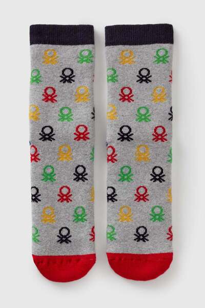 United Colors of Benetton Mix Men's E_Logo Detailed Patterned Socks Model Cod...