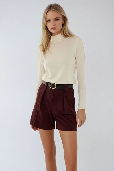 Hiccup Yüksek Bel Mini Şort