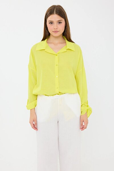 Hiccup Oversized long-sleeved button-down shirt