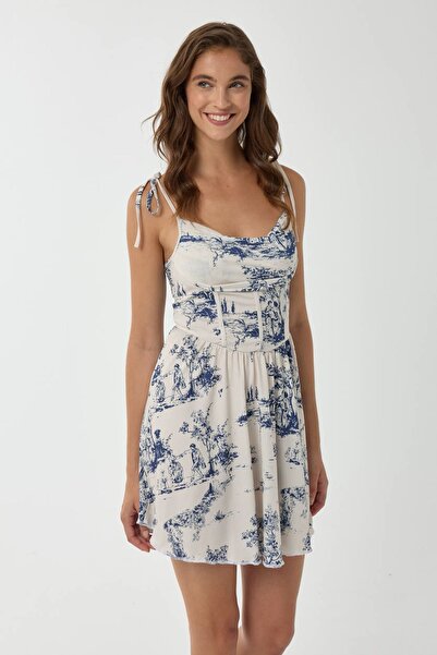 Hiccup Patterned Mini Dress