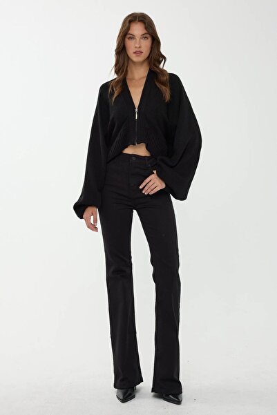 Hiccup Oversized sweater with zip collar