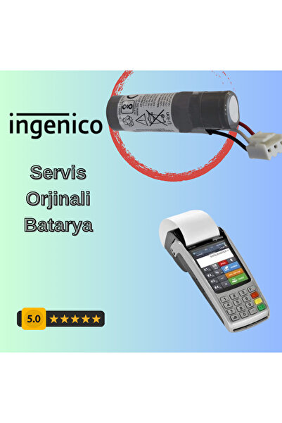 ingenico iWE280 Yazar Kasa Bataryası - Birebir Orijinal Servis Ürünü (Soketli...