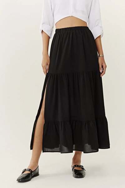 Hiccup High Waist Slit Maxi Skirt