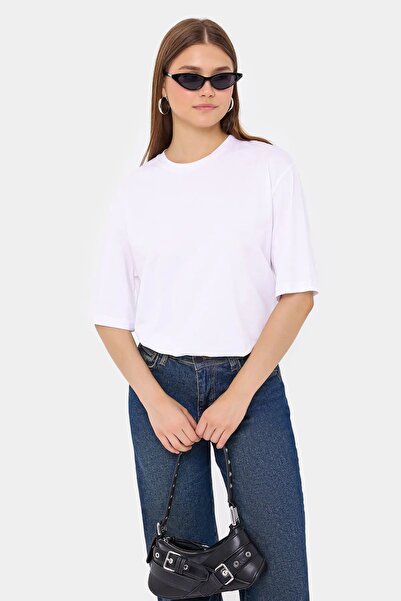 Hiccup Tricou simplu cu mânecă scurtă și guler rotund, cu fermoar la spate