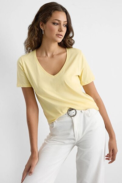 Hiccup Tricou cu mânecă scurtă și decolteu în V