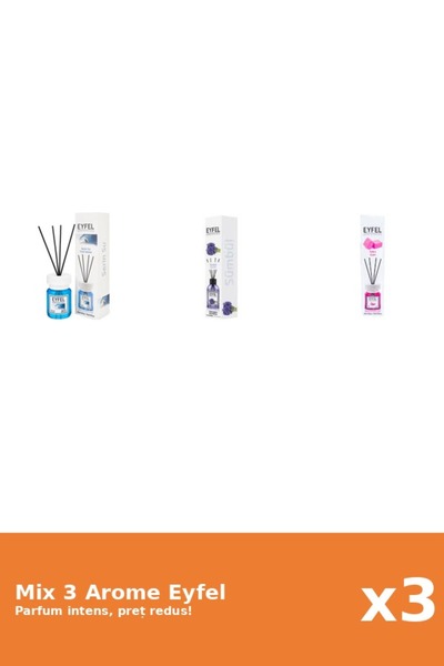 Eyfel Set 3 Mix Eyfel: 1x Bubble Gum, 1x Cool Water, 1x Zambile