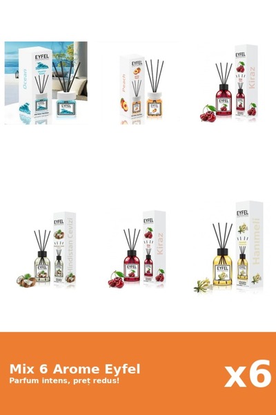 Eyfel Set 6 Mix Eyfel: 2x Cirese, 1x Mana Maicii Domnului, 1x Nuca De Cocos, ...