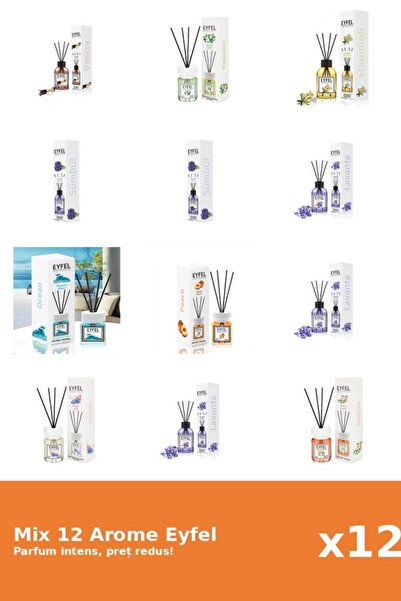 Eyfel Set 12 Mix Variat: 9 arome