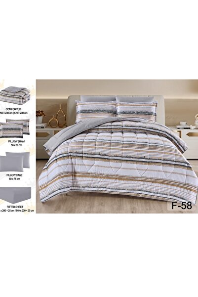 alzawia لحاف نفرين 6 قطع منفوخ مايكروفايبر مشجر وجهين