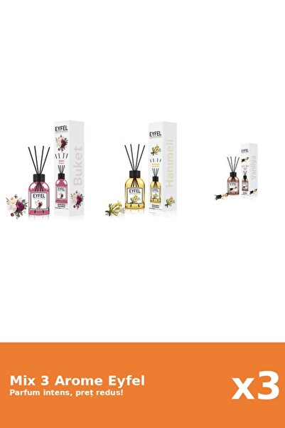 Eyfel Set 3 Mix Eyfel: 1x Bouquet, 1x Mana Maicii Domnului, 1x Vanilie