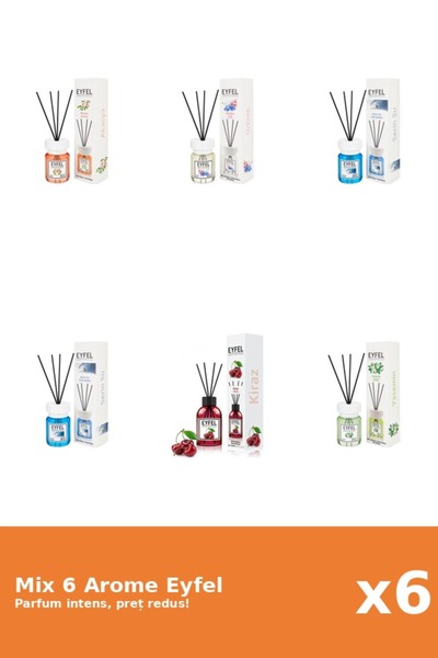Eyfel Set 6 Mix Eyfel: 1x Acacia, 1x Cirese, 2x Cool Water, 1x Iasomie, 1x Or...