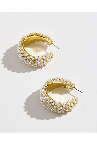 REDTAG Women Gold Embellished Earrings