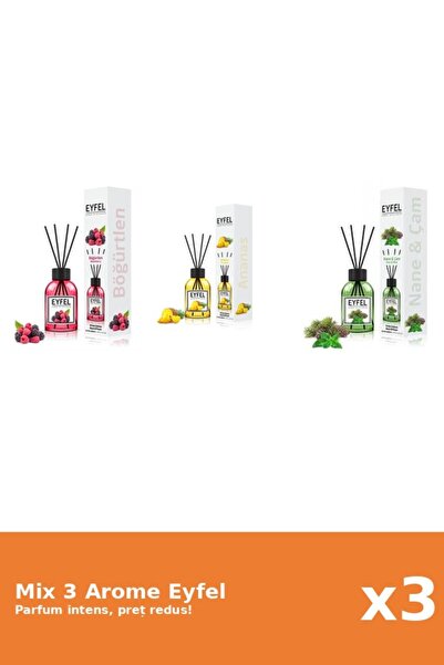 Eyfel Set 3 Mix Eyfel: 1x Ananas, 1x Fructe De Padure, 1x Pin Si Menta