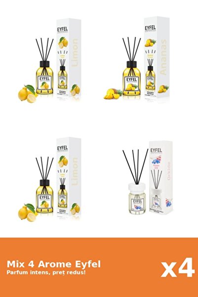 Eyfel Set 4 Mix Eyfel: 1x Ananas, 2x Lamaie, 1x Orhidee