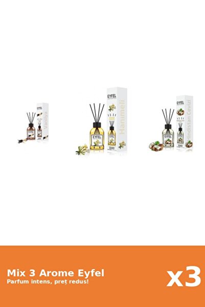 Eyfel Set 3 Mix Eyfel: 1x Mana Maicii Domnului, 1x Nuca De Cocos, 1x Vanilie