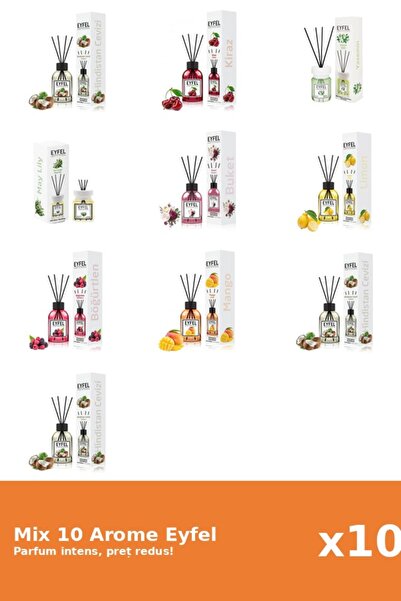 Eyfel Set 10 Mix Variat: 8 arome