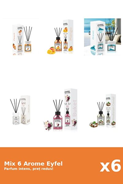 Eyfel Set 6 Mix Eyfel: 1x Bouquet, 1x Bumbac, 1x Mango, 1x Nuca De Cocos, 1x ...