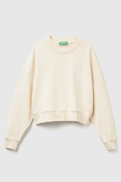 United Colors of Benetton Ecru Women's / Girls' Kdn_100% Cotton Ribbed Detail...