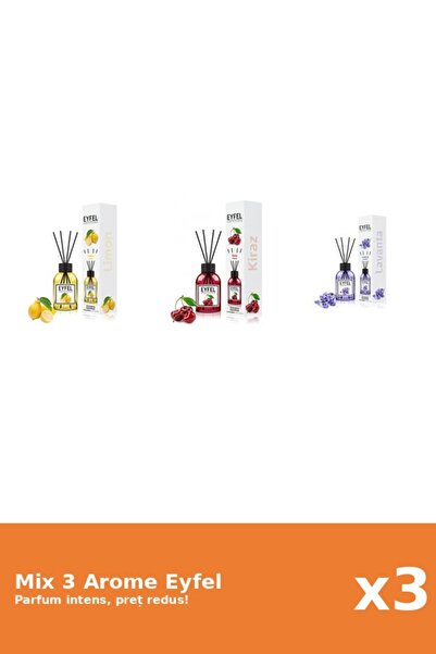 Eyfel Set 3 Mix Eyfel: 1x Cirese, 1x Lamaie, 1x Lavanda