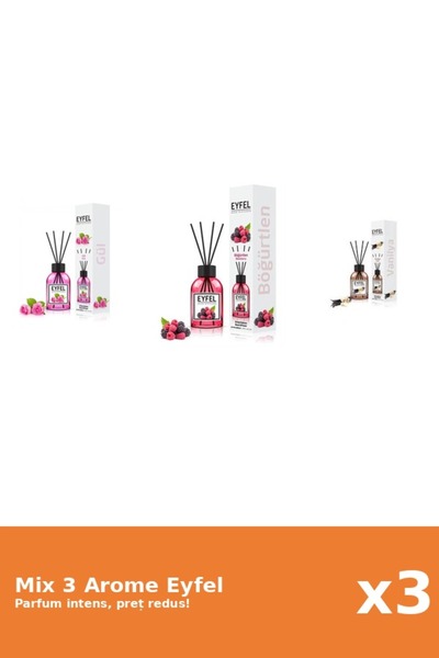 Eyfel Set 3 Mix Eyfel: 1x Fructe De Padure, 1x Trandafir, 1x Vanilie