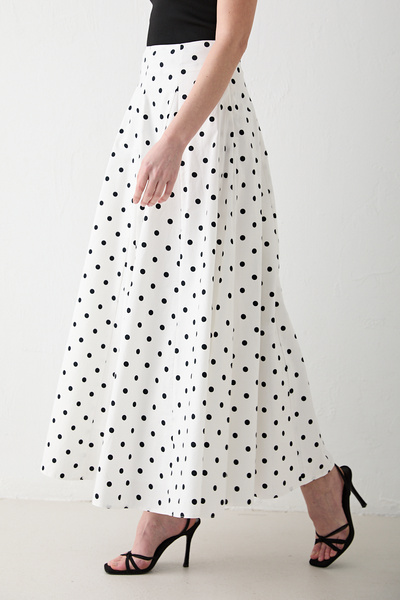 Melike Tatar Polka Dot Skirt 3-4414