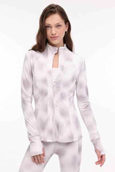 lumberjack Спортивний светр з високим коміром і прямим кроєм - на блискавці, ...