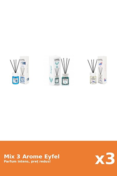 Eyfel Set 3 Mix Eyfel: 1x Angel, 1x Cool Water, 1x Orhidee