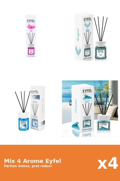 Eyfel Set 4 Mix Eyfel: 1x Angel, 1x Bubble Gum, 1x Cool Water, 1x Ocean