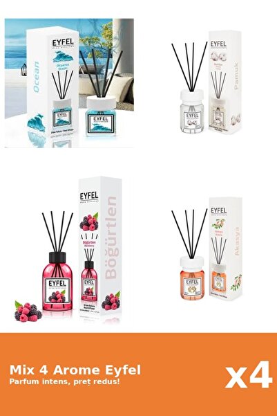 Eyfel Set 4 Mix Eyfel: 1x Acacia, 1x Bumbac, 1x Fructe De Padure, 1x Ocean