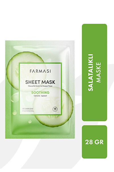 Farmasi 5'li Salatalık Özlü Nemlendirici & Onarıcı Etkili Kağıt Yüz Maskesi 140g