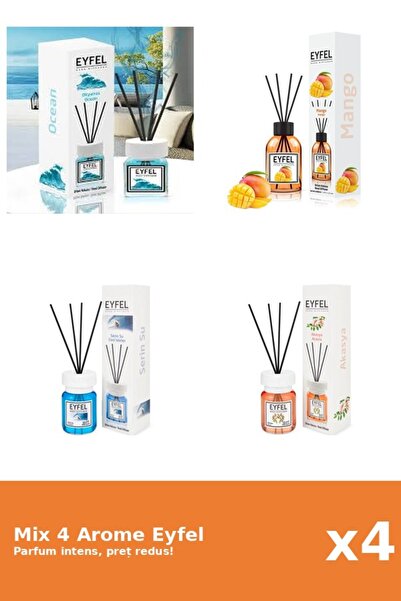 Eyfel Set 4 Mix Eyfel: 1x Acacia, 1x Cool Water, 1x Mango, 1x Ocean