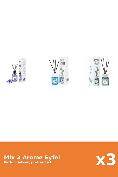 Eyfel Set 3 Mix Eyfel: 1x Angel, 1x Cool Water, 1x Lavanda