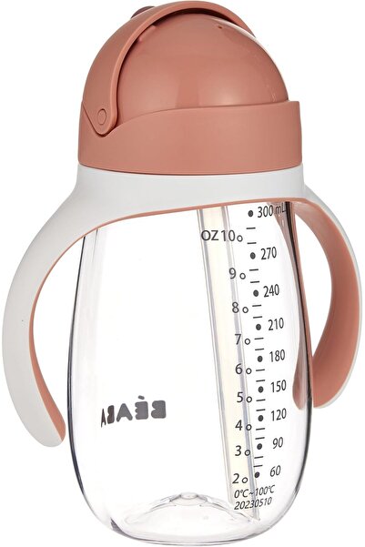 Béaba Baby Straw Cup (Straw Bottle) 300ml Pink 8M+