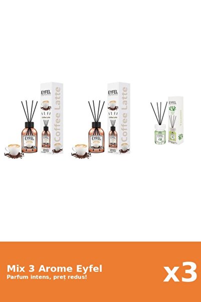 Eyfel Set 3 Mix Eyfel: 2x Cafea, 1x Iasomie