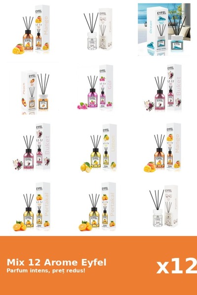 Eyfel Set 12 Mix Variat: 8 arome
