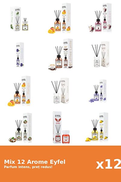 Eyfel Set 12 Mix Variat: 10 arome