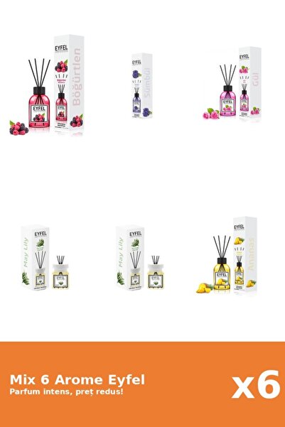 Eyfel Set 6 Mix Eyfel: 1x Ananas, 1x Fructe De Padure, 2x Lacramioare, 1x Tra...