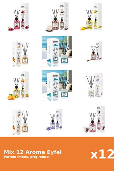 Eyfel Set 12 Mix Variat: 10 arome