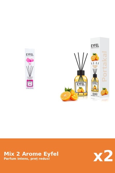 Eyfel Set 2 Mix Eyfel: 1x Bubble Gum, 1x Portocala