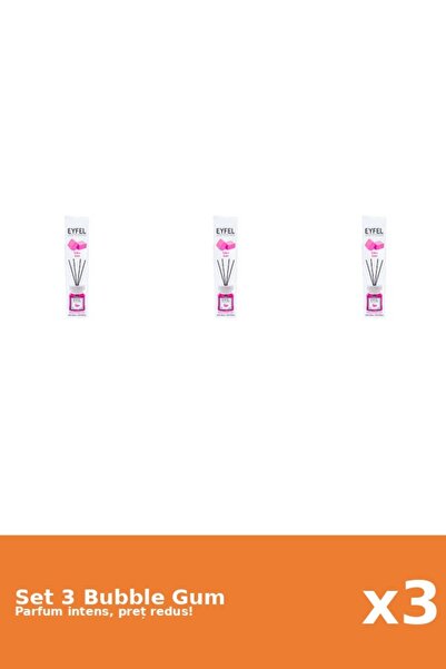 Eyfel Set 3 Odorizant Bubble Gum, 120 ml