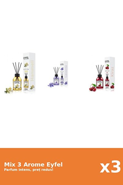 Eyfel Set 3 Mix Eyfel: 1x Cirese, 1x Lavanda, 1x Mana Maicii Domnului