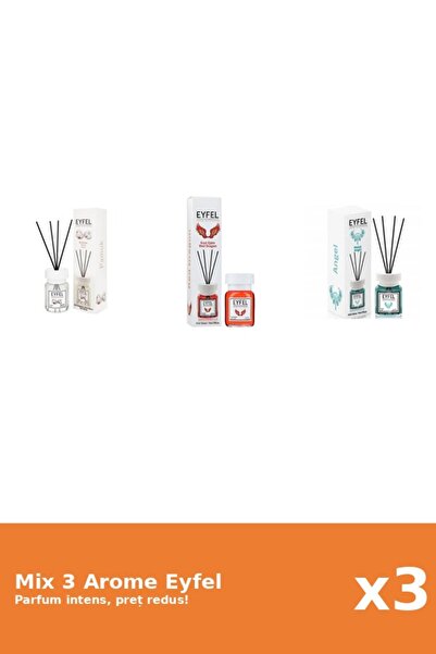 Eyfel Set 3 Mix Eyfel: 1x Angel, 1x Bumbac, 1x Red Dragon